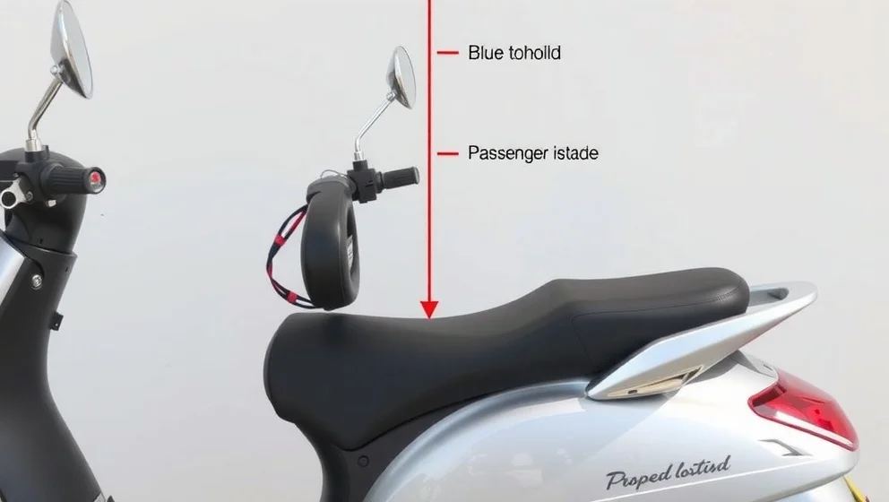 Hur ska passageraren sitta på en moped