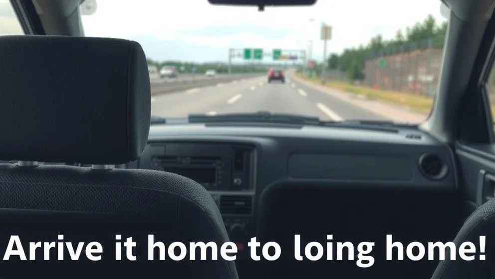 Kör säkert, jag behöver dig här med mig