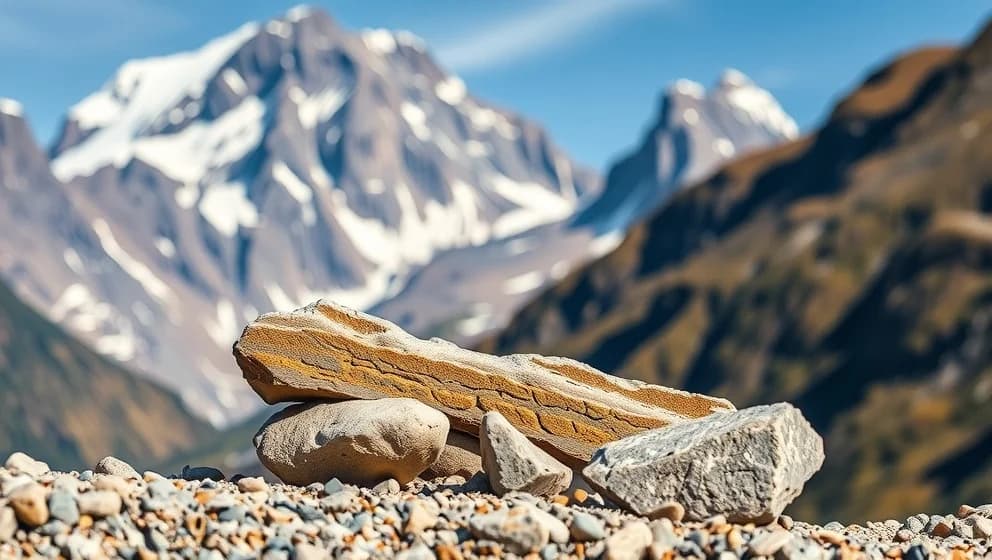 Rulla upp en sten för ett berg